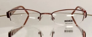 Vintage BONGO B PRETTY BRN Brille BRAUN Neu Metall 48-18-135 Halbrand - Bild 1 von 13