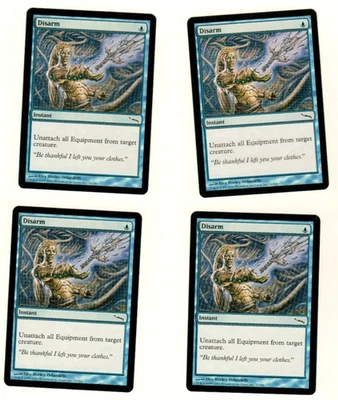 Set Of 4 Disarm Mirrodin 32/306 Common Magic the Gathering MTG Card - Image 1 of 4