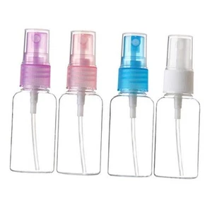 4PCS 50ml 1.7oz Portable Refillable Plastic Spray Bottles Empty Makeup Clear - Picture 1 of 7