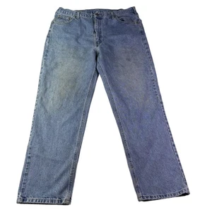 Carhartt Jeans Mens 40x32 Blue Relaxed Fit B160 STW Stonewash Workwear Denim - Picture 1 of 9