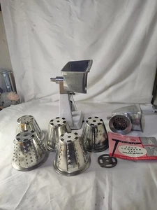 Dazey Lebensmittel & Fleisch Zerkleinerer Mahlwerk Anleitung Vintage Handkurbel manuell - Bild 1 von 16