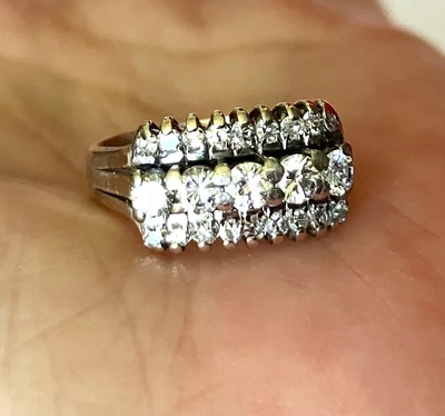 ANILLO DE DIAMANTES PALADIO VINTAGE 6 de 1990 ** El ÚNICO 1 que puedes encontrar ** Foto 1 de 4