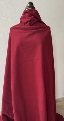 Velours Wolle Kaschmir 3 Mtr x 1,55  Dunkelrot Burgund Designer Italien Mantel - Bild 1 von 2