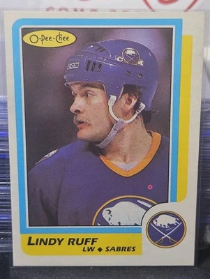 86-87 O-Pee-Chee Lindy Ruff 🚨🚨🚨 Buffalo Sabres  - Image 1 of 2