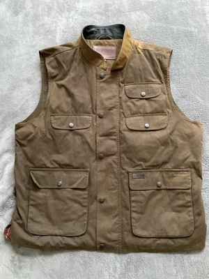 Outback Trading Company Men's Outlander Bronze Waxed Vest Size 2XL With Lining - Image 1 of 4