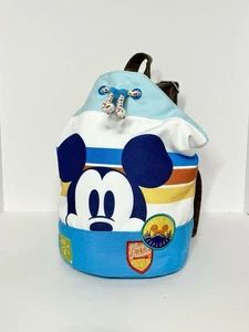 Disney Mickey Mouse Travel Canvas Backpack Beach Bag Hiking Trail Tote - Picture 1 of 11