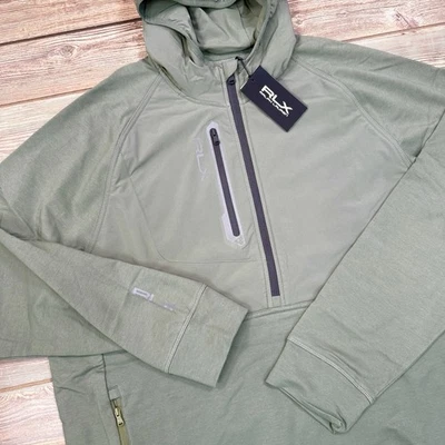 RLX Ralph Lauren Golf Full Zip Hybrid Jacket Hood Green Men's Size XL NWT $268 - Image 1 of 4