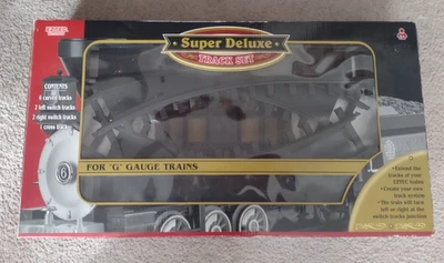 Eztec Super Deluxe Track Set G Gauge Trains 11 Tracks #20088 - Image 1 of 2