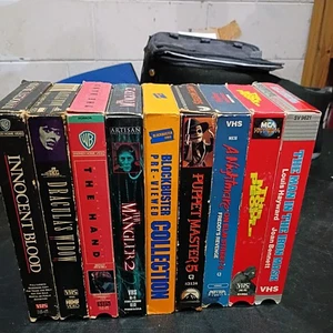 Lot9HORROR VHS nightmareon elm Street the hand Dracula'swidow innocent blood etc - Picture 1 of 12