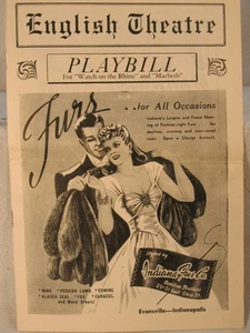 OLD PLAYBILL 1942 WATCH ON THE RHINE BLACK AMERICANA ANTLER'S HOTEL ST CLAIR ADs - Imagen 1 de 5
