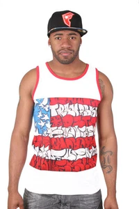 Famous Stars and Straps Slick Bandera Sub Tanque Blanco - Imagen 1 de 1