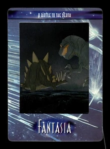 2003 Artbox FilmCardz Disney Fantasia #57 A BATTLE TO THE DEATH Dinosaurs T-Rex - Picture 1 of 2