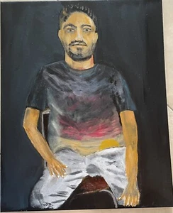 My Friend Paul von B. Katz - Original Acryl auf Leinwand ungerahmt - 20x16 - Bild 1 von 6