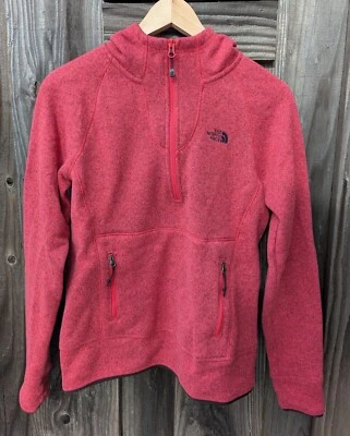 Sudadera con capucha suéter The North Face, S, rojo brezo, polar Foto 1 de 4