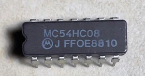 Motorola MM54HC08J Military Quad 2 Input AND Gate - NOS - Picture 1 of 1