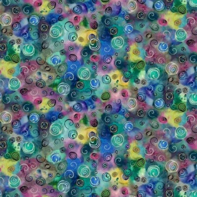 Quilting Treasures - Seashell Soiree - Abstract Texture - Multi, BTY - Image 1 of 4