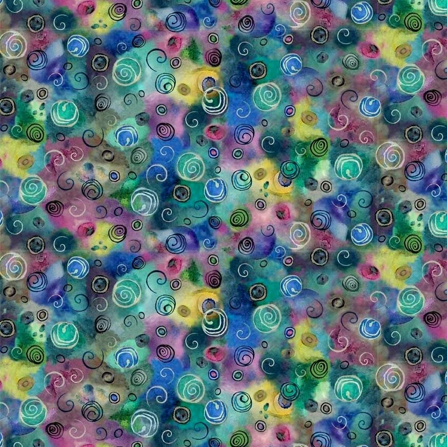 Quilting Treasures - Seashell Soiree - Abstract Texture - Multi, BTY - Image 1 of 4