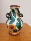 Vintage Art Pottery Ceramic Handpainted Small Jug Bud Vase Signed Italy Numbered