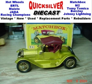 Matchbox Lesney Y 6 1913 Cadillac Base Variant England Yesteryear w box yybx6 - Picture 1 of 13