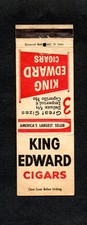 KING EDWARD CIGARS Front Strike Matchbook Cover Matchcover