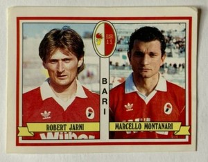 *RARE* Robert JARNI Marcello MONTANARI Bari Calciatori Panini 1992 1993 N.358
