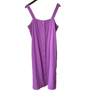 NWT Everlane The Japanese GoWeave Picnic Dress In Magenta Women’s Size 12 - Picture 1 of 9