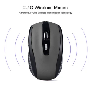 Wireless Optical Mouse Mice 2.4GHz USB Receiver For Laptop PC Computer DPI USA - Bild 1 von 3