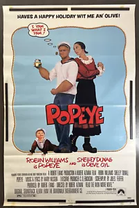 POPEYE Original Movie Theater Film Poster, 1980, 27x41 Folded, Williams, Duvall - Picture 1 of 5