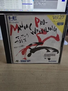 Maniac Pro Wrestling NEC PC Engine HuCard Turbo Duo Turbo Grafx - Picture 1 of 2