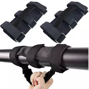 2x Roll Bar Grab Handles Grip Handles For Jeep For Wrangler TJ JK JL 1987-2022 - Foto 1 di 2
