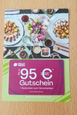 Hello Fresh Gutschein bis 95€ Rabatt - Rabattcode für Kochbox Menü *NEU* - Bild 1 von 3