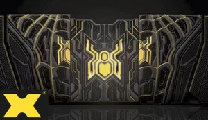 Spider-Man Black & Gold Playing Cards (PVC Gold Gilded Edition) by Card Mafia - Picture 1 of 5