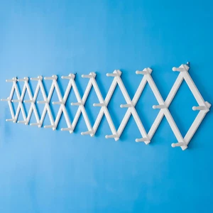 Accordion Wall Hanger, Modern Expandable Coat Rack Wall Mounted, Solid Wooden Wa - Picture 1 of 5