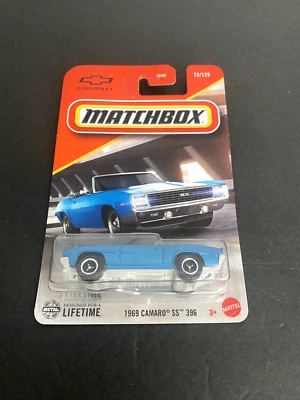 Matchbox - 2025 Series Car BLUE 1969 CAMARO SS 396 Convertible Collection #123B - Image 1 of 2