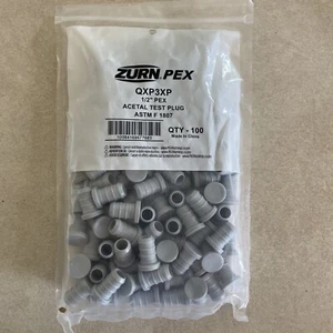Zurn QXP3XP QickSert CR sistemas de agua fría caliente enchufe de prueba de acetal 100 piezas - Imagen 1 de 4