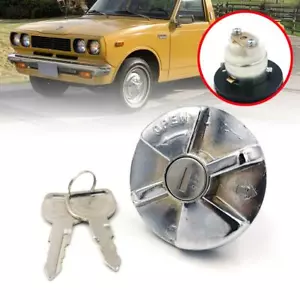 Fuel Tank Cap Cover Chrome Key Set For Toyota RN20 RN25 Ute Pickup 1972-1978 - Picture 1 of 8