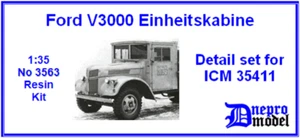 Dnepro Modelo Dn3563 - 1/35 Ford V3000 Uniheitscabina (Juego de detalles para ICM 35411) - Imagen 1 de 12