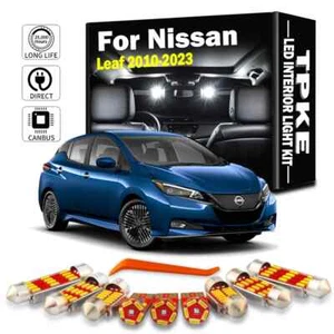 LED Interior Roof Trunk Number Plate Light Kit For Nissan Leaf ZE0 ZE1 2010-2023 - Picture 1 of 9