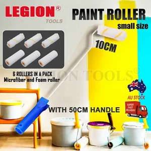 Mini Painting Roller Set Dust Tray Wall Ceiling Family Home DIY Paint Kit - Picture 1 of 5