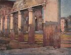 POMPEII. The Stabian Baths. By Alberto Pisa 1910 old antique print picture