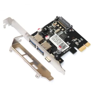 PCIE 2A1C PCIExpress to USB Expansion Card Usb3.0 USB3.1 Enhances Connection - Picture 1 of 8