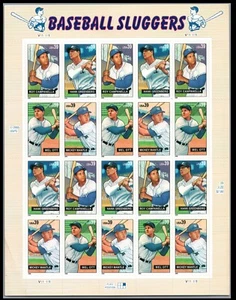 US 2006 39¢ Baseball Sluggers MNH Sheet of 20, Scott 4080-4083 FREE SHIPPING - Picture 1 of 1