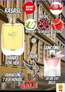 Rasasi Hawas for Her 3.3oz EDP | Authentic, Sealed, Long Lasting Perfume UAE - Picture 1 of 9