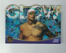 CAELEB DRESSEL 2021 Super Glow 1st Ever GLOW DIE-CUT PURPLE CRACKED ICE #1/1