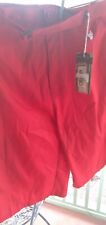 CHAMS Mens CARGO Belted SHORTS Size 52 Red New with Tags