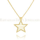14k Solid Yellow Gold Star Shape With Stripe Unique Birthday Gift For Her