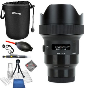 Sigma 14mm f/1.8 DG HSM Art Lens for Sony E - Pouch Bundle AUTHORIZED DEALER