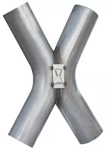 Black Widow Exhaust BW0014-2 Exhaust X-Pipe 2.500 in. Diameter Inlet/Outlet Stai - Bild 1 von 1