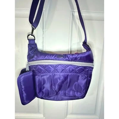  Bolso Bandolera LUG Swing Acolchado con Cremallera Bolsa Botella de Agua RFID Púrpura Foto 1 de 4