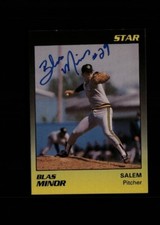 Blas Minor Salem Buccaneers 1990 Star authentic autographed card